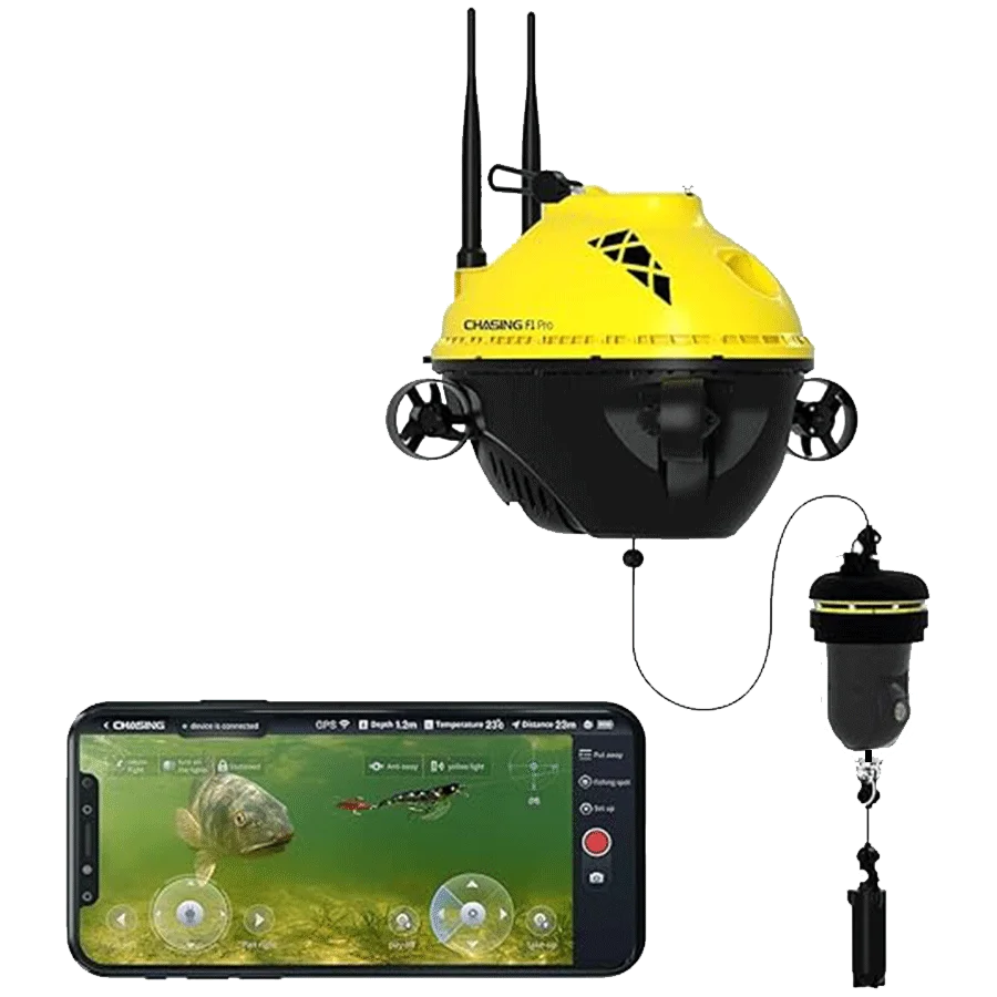 Chasing Underwater Fish Finder Drone | Rotatable Fishing Camera