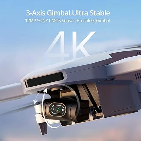 Potensic ATOM 4K GPS Drone: Foldable, Lightweight, 3-Axis