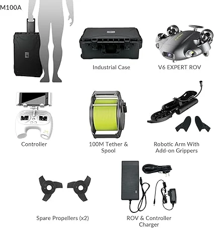 QYSEA FIFISH V6 Expert 4K Underwater Drone with Robotic Arm