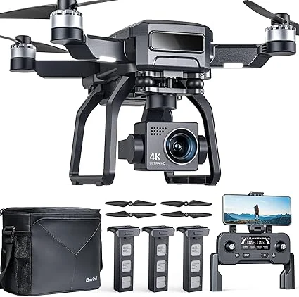 Bwine GPS Foldable 4K Drone Bundle with Long Flight Time