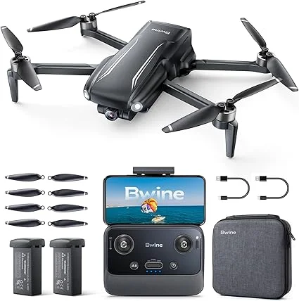 Bwine GPS Foldable 4K Drone Bundle with Long Flight Time