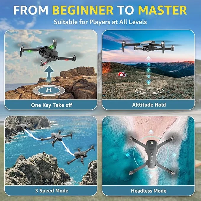 GPS 4K Camera Drone with Brushless Motor and Auto Return